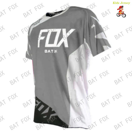 Kids Motocross Jersey Downhill Cycling Jerseys MTB BAT Fox Mountain Bike Shirt Motorcycle Kids T-Shirt Cycling Clothing