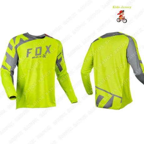 Kids Off Road Racing T-shirt BATFOX Downhill Jersey MTB Bike Jersey Children's Motocross Jersey DH MX child motocross clothes