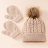 Kids Scarf Hat & Glove Sets Kids Hats Caps Printed Children's Hat Autumn and Winter New Hat Scarf Gloves Baby Accessories