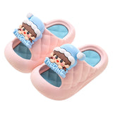 Kids Slippers Baby Slides Closed Toes Summer New Toddler Soft Sole Anti-Slip Sandals Boys Girls Cute Cartoon Children’s Slippers