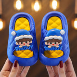 Kids Slippers Baby Slides Closed Toes Summer New Toddler Soft Sole Anti-Slip Sandals Boys Girls Cute Cartoon Children’s Slippers