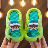 Kids Slippers Baby Slides Closed Toes Summer New Toddler Soft Sole Anti-Slip Sandals Boys Girls Cute Cartoon Children’s Slippers