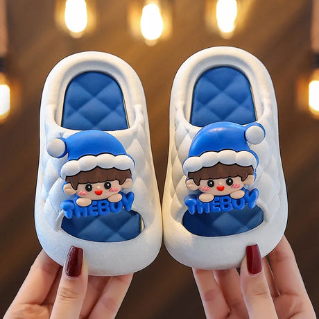 Kids Slippers Baby Slides Closed Toes Summer New Toddler Soft Sole Anti-Slip Sandals Boys Girls Cute Cartoon Children’s Slippers