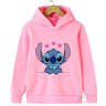 Kids Stitch Hoodies Spring Autumn Fashion Children Pullover Long Sleeves Cotton Sweatshirts Printing Boys Girls Stitch Tops