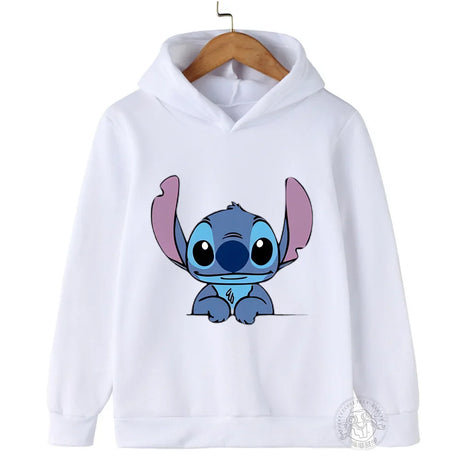 Kids Stitch Hoodies Spring Autumn Fashion Children Pullover Long Sleeves Cotton Sweatshirts Printing Boys Girls Stitch Tops