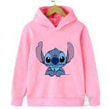 Kids Stitch Hoodies Spring Autumn Fashion Children Pullover Long Sleeves Cotton Sweatshirts Printing Boys Girls Stitch Tops