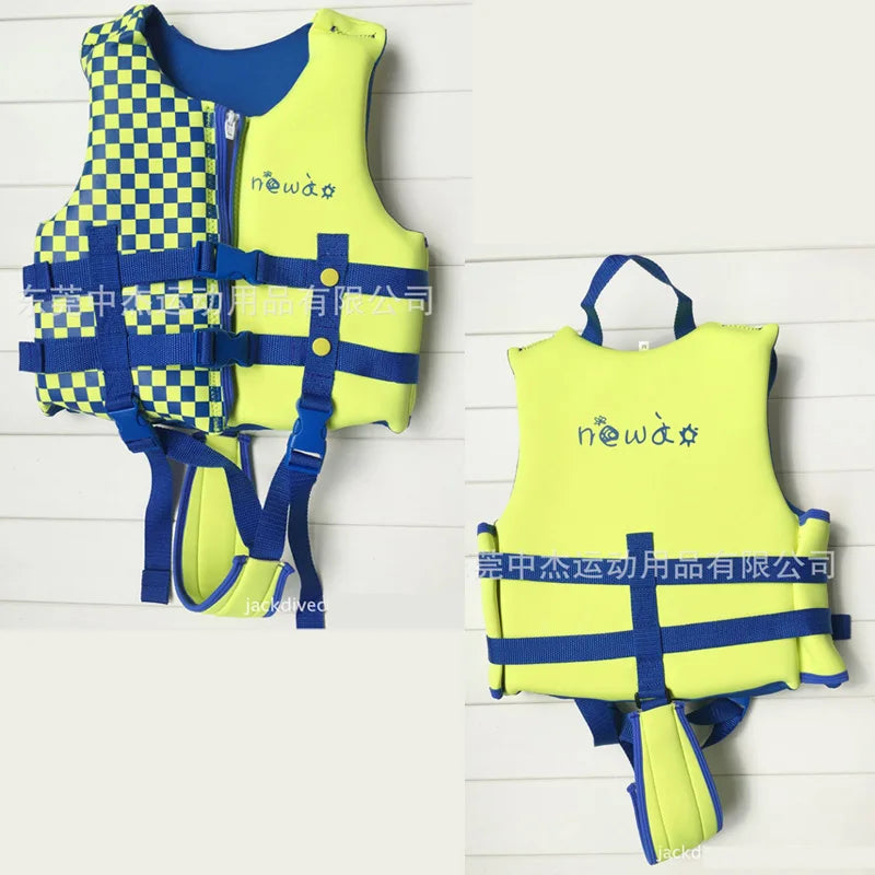 Kids Swimming Jacket Neoprene Safety Life Vest Water Sports  Kayaking Boating Swimming Drifting Swimsuit Swimwear Bathing Suits