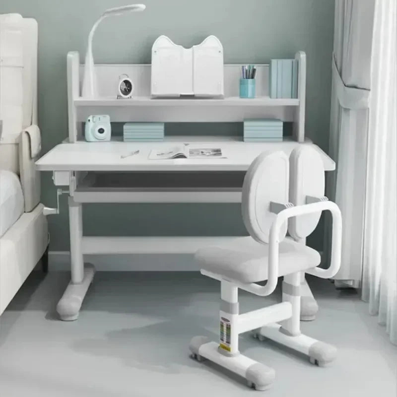 Kids' Table Chair Sets, Kids' Desks Chair, Height Adjustable Ergonomic Children Study Desk Table Computer Workstation