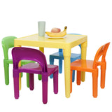 Kids Table and 4 Chairs Toddler Child Party Toys Fun Activity Furniture Play Set