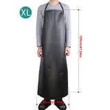 Kitchen Apron PVC Leather Waterproof Apron Anti Fouling Oil-proof Restaurant Cooking Chef Black Apron Kitchen Baking Accessories