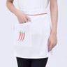 Kitchen Cooking Apron Work Dining Half-length Long Waist Apron Catering Chefs Hotel Waiter Uniform Essential Supplies embroidery