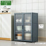 Kitchen Slim Tall Floor Cabinet, Freestanding Storage Organizer Unit Cupboard with Drawers for Living Room Bathroom