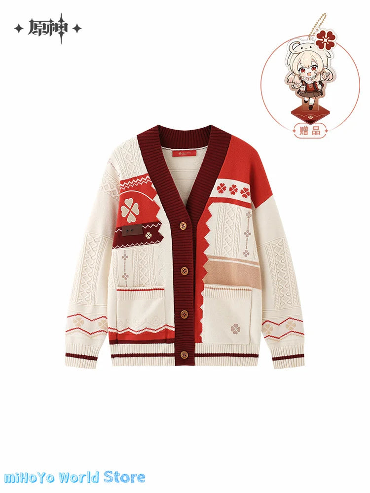 Klee Knitwear MiHoYo Official Genuine Genshin Impact Klee Theme Impression Series Knitted Cardigan Doujin Klee Birthday Gifts