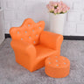 Korean Children's Furniture Chair Quality Crown Combination Sofa with Stool Children Seat Sofa Set 58x40.5x48cm 4 Colors