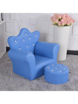 Korean Children's Furniture Chair Quality Crown Combination Sofa with Stool Children Seat Sofa Set 58x40.5x48cm 4 Colors