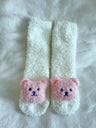 Korean Cute Baby Socks Thick Warm Toddler White Autumn Winter PlushKnee High Baby Long Tube Socks Newborn Anti Slip Floor Socks