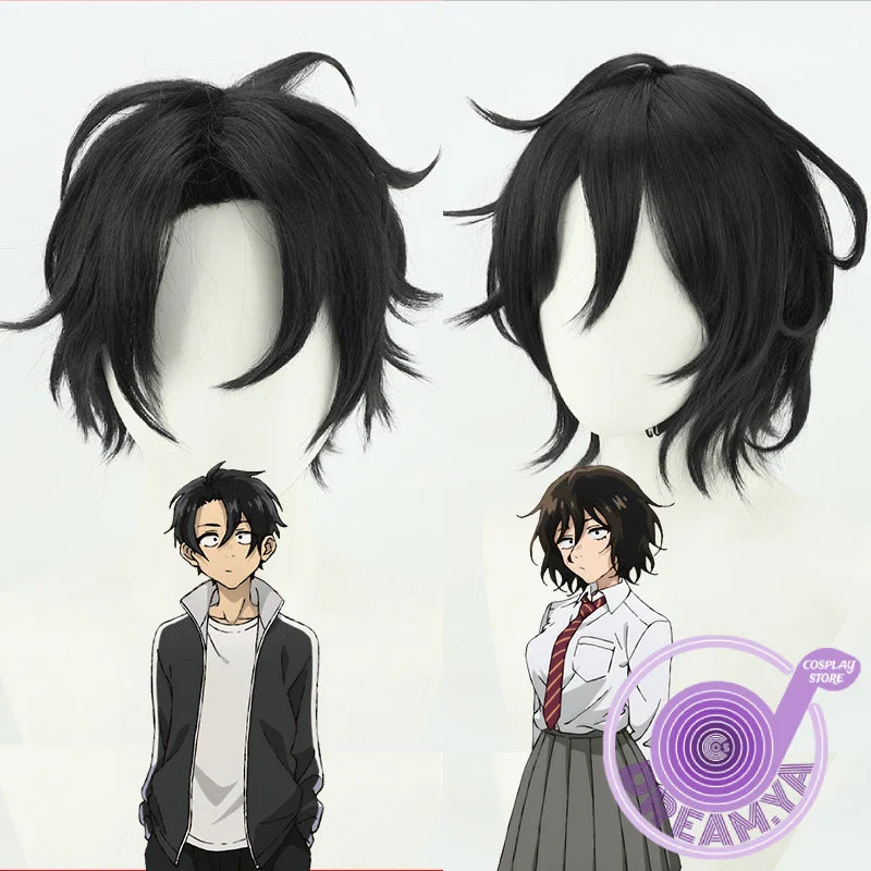 Kou Yamori Akira Asai Cosplay Wig Anime Call of The Night Black Short Synthetic Hair Yofukashi No Uta Halloween Party Role Play