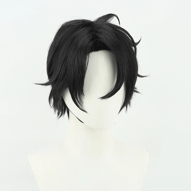 Kou Yamori Akira Asai Cosplay Wig Anime Call of The Night Black Short Synthetic Hair Yofukashi No Uta Halloween Party Role Play