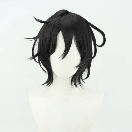 Kou Yamori Anime Call of The Night Akira Asai Cosplay Wig Black Short Synthetic Hair Yofukashi No Uta Halloween Party Role Play