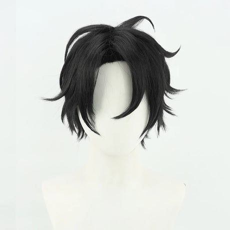 Kou Yamori Anime Call of The Night Akira Asai Cosplay Wig Black Short Synthetic Hair Yofukashi No Uta Halloween Party Role Play