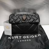 Kurt Geiger London Mini Quilted Eagle Metal Women Shouder Bag High Quality Embroidery PU Leather Ladies Cross Body Bags