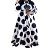 L-5XL 2023 African Women Clothing Plus Size Dresses Long Sleeve Bandage Dot Casual Elegant Maxi Dress Female Outfit Dropshipping