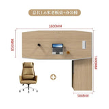 L Shaped Executive Boss Office Desk Reception Corner Home Storage Computer Desks Filing Cabinets Mesa Escritorio Home Furniture