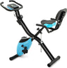 LANOS Workout Bike For Home - 2 In 1 Recumbent Exercise Bike and Upright Indoor Cycling Bike Positions, 10 Level Magnetic