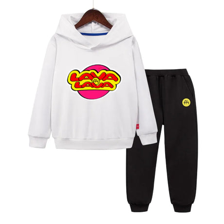 "LAVA LAVA" А4 Children Hoodies Pants Suit Влад a4 Бумага boy girl Pullover Sweatshirts Autumn Long Sleeve Baby boy clothes