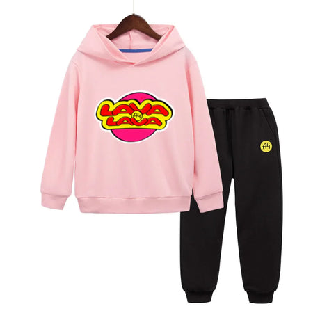 "LAVA LAVA" А4 Children Hoodies Pants Suit Влад a4 Бумага boy girl Pullover Sweatshirts Autumn Long Sleeve Baby boy clothes