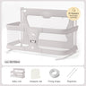 LEEOEEEVEE Simple and Lightweight Baby Cot Dual-use Comfortable Toddler Bed within Bed Safety Protection Bedside Crib