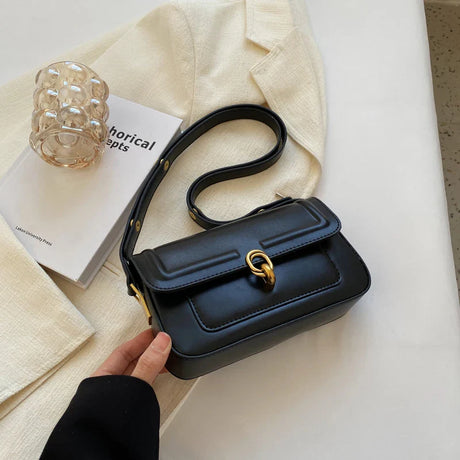 LEFTSIDE Vintage Small PU Leather Armpit Bags for Women 2023 Hit Trend Female Branded Trending Crossbody Bag Underarm Handbag