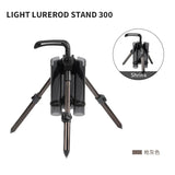 LETOYO ROD STAND 530 Portable Fishing Rod Support Tripod Fishing Rod Lure Box Stand Barrel Holder Pole Accessories Bracket Tools