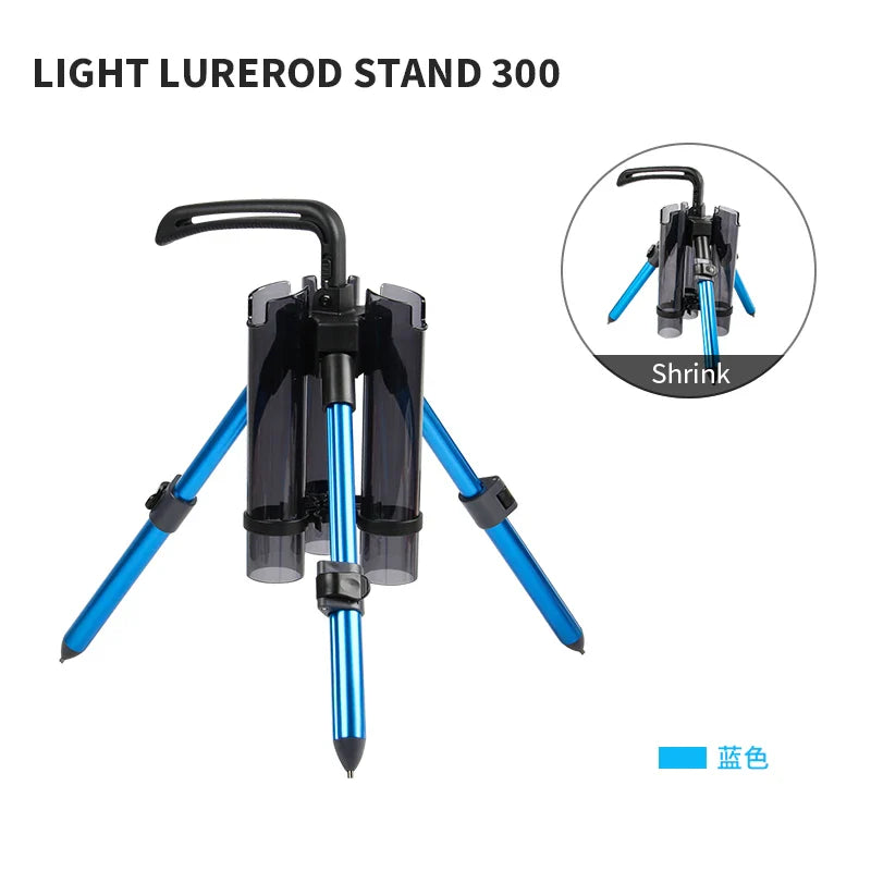 LETOYO ROD STAND 530 Portable Fishing Rod Support Tripod Fishing Rod Lure Box Stand Barrel Holder Pole Accessories Bracket Tools