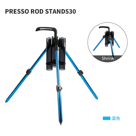 LETOYO ROD STAND 530 Portable Fishing Rod Support Tripod Fishing Rod Lure Box Stand Barrel Holder Pole Accessories Bracket Tools