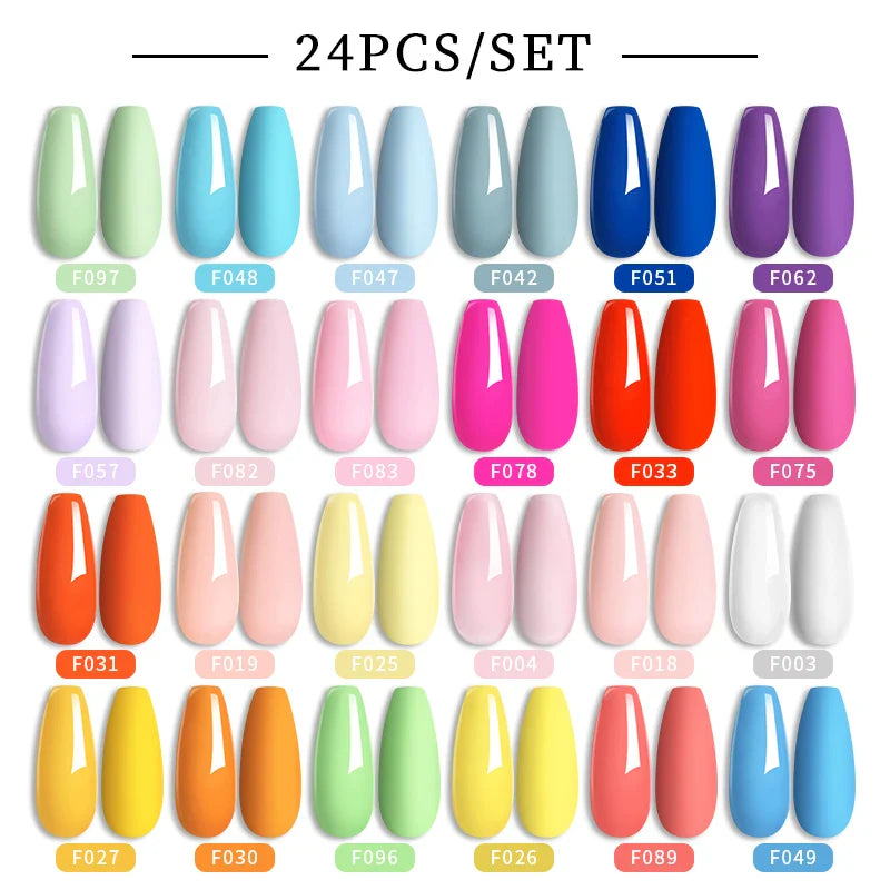 LILYCUTE 112/60/40/20Pcs Colors Gel Nail Polish Set Semi Permanent Soak Off UV Led Nail Art Salon Gel Varnish Hybrid Gel Kit