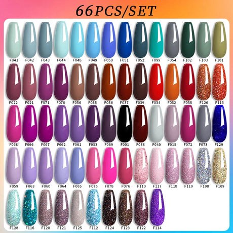 LILYCUTE 112/60/40/20Pcs Colors Gel Nail Polish Set Semi Permanent Soak Off UV Led Nail Art Salon Gel Varnish Hybrid Gel Kit