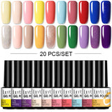 LILYCUTE 112/60/40/20Pcs Colors Gel Nail Polish Set Semi Permanent Soak Off UV Led Nail Art Salon Gel Varnish Hybrid Gel Kit