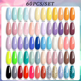 LILYCUTE 112/60/40/20Pcs Colors Gel Nail Polish Set Semi Permanent Soak Off UV Led Nail Art Salon Gel Varnish Hybrid Gel Kit