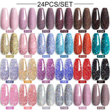 LILYCUTE 112/60/40/20Pcs Colors Gel Nail Polish Set Semi Permanent Soak Off UV Led Nail Art Salon Gel Varnish Hybrid Gel Kit