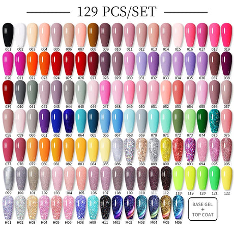 LILYCUTE 112/60/40/20Pcs Colors Gel Nail Polish Set Semi Permanent Soak Off UV Led Nail Art Salon Gel Varnish Hybrid Gel Kit