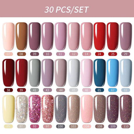 LILYCUTE 112/60/40/20Pcs Colors Gel Nail Polish Set Semi Permanent Soak Off UV Led Nail Art Salon Gel Varnish Hybrid Gel Kit