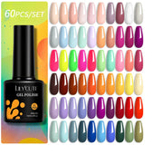 LILYCUTE 112/60/40/20Pcs Colors Gel Nail Polish Set Semi Permanent Soak Off UV Led Nail Art Salon Gel Varnish Hybrid Gel Kit