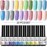 LILYCUTE 112/60/40/20Pcs Colors Gel Nail Polish Set Semi Permanent Soak Off UV Led Nail Art Salon Gel Varnish Hybrid Gel Kit