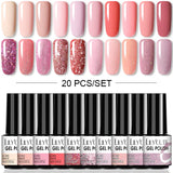 LILYCUTE 112/60/40/20Pcs Colors Gel Nail Polish Set Semi Permanent Soak Off UV Led Nail Art Salon Gel Varnish Hybrid Gel Kit