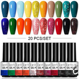 LILYCUTE 112/60/40/20Pcs Colors Gel Nail Polish Set Semi Permanent Soak Off UV Led Nail Art Salon Gel Varnish Hybrid Gel Kit