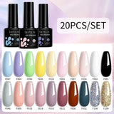 LILYCUTE 112/60/40/20Pcs Colors Gel Nail Polish Set Semi Permanent Soak Off UV Led Nail Art Salon Gel Varnish Hybrid Gel Kit