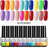 LILYCUTE 112/60/40/20Pcs Colors Gel Nail Polish Set Semi Permanent Soak Off UV Led Nail Art Salon Gel Varnish Hybrid Gel Kit