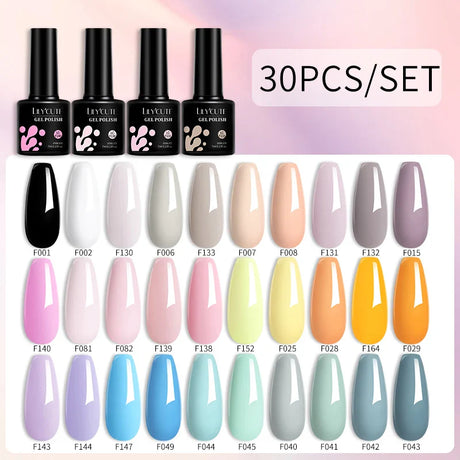 LILYCUTE 112/60/40/20Pcs Colors Gel Nail Polish Set Semi Permanent Soak Off UV Led Nail Art Salon Gel Varnish Hybrid Gel Kit