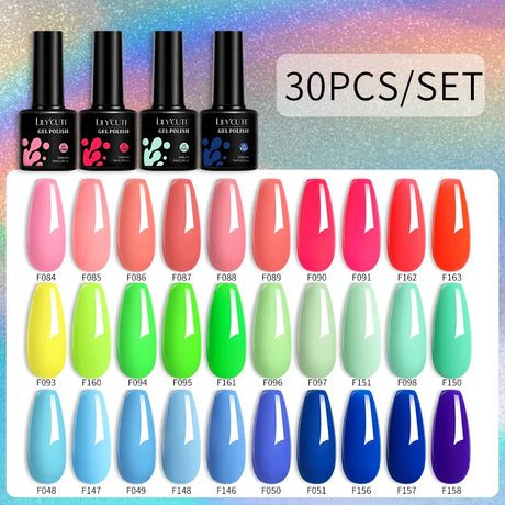 LILYCUTE 112/60/40/20Pcs Colors Gel Nail Polish Set Semi Permanent Soak Off UV Led Nail Art Salon Gel Varnish Hybrid Gel Kit